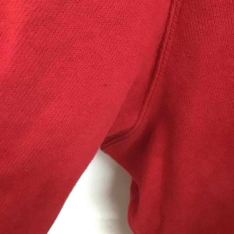 ポロラルフローレン POLO RALPH LAUREN トレーナー 長袖 長袖スウェット ジップネックトレーナー プルオーバー ロゴ、文字 赤 / レッド / メンズ USED 古着 中古 10112724