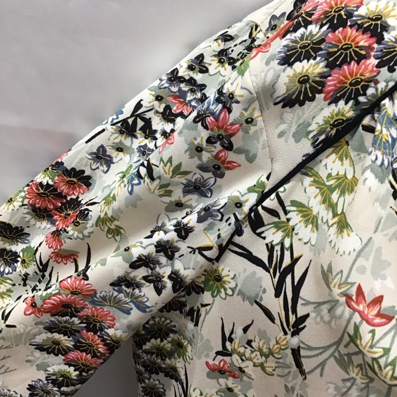ザラベーシック ZARA BASIC カットソー 長袖 長袖カットソー クルーネックカットソー ロングスリーブカットソー プリントTシャツ S プリント マルチカラー / マルチカラー / レディース USED 古着 中古 10117985
