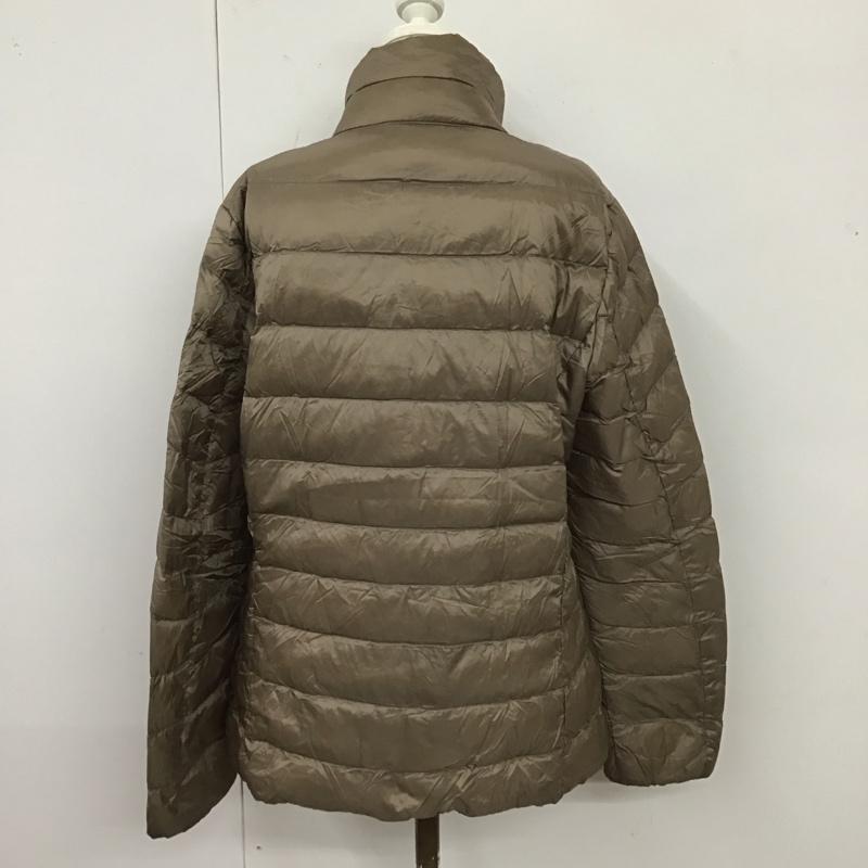 ユニクロ UNIQLO ジャケット、上着 ジャケット、ブレザー 211-173350 ウルトラライトダウン ダウンジャケット ジップアップジャケット XL 無地 茶 / ブラウン / レディース USED 古着 中古 10118003