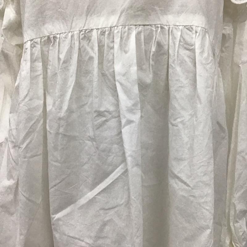 ローリーズファーム LOWRYS FARM チュニック 長袖 FREE 無地 白 / ホワイト / レディース USED 古着 中古 10111596