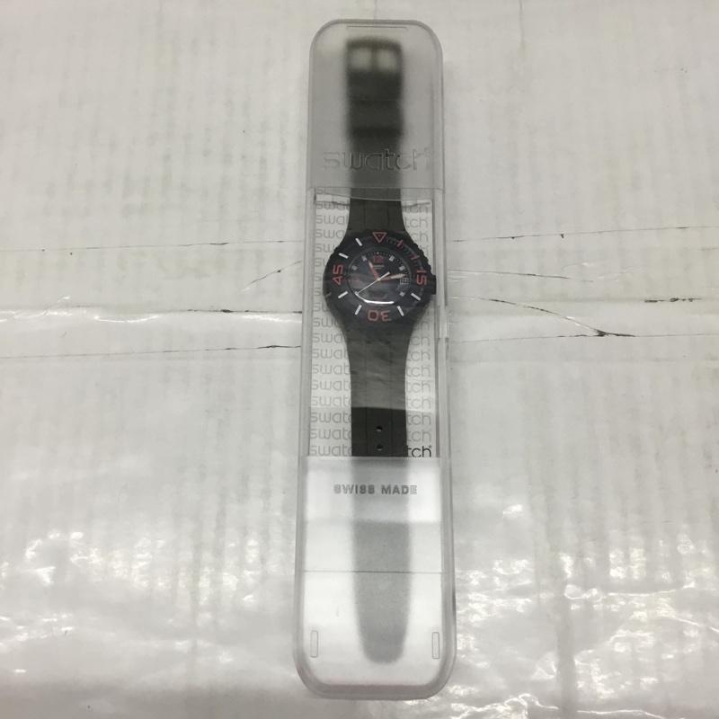 スウォッチ Swatch 腕時計 アナログ(クォーツ式) ロゴ、文字 カーキ / カーキ / メンズ USED 古着 中古 10114207