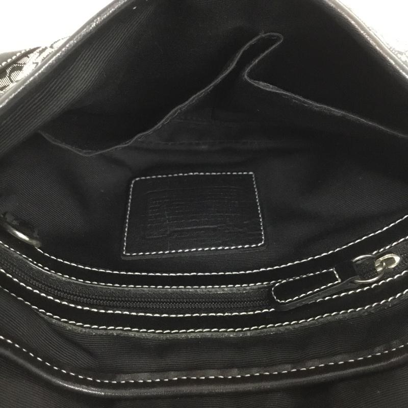 コーチ COACH ハンドバッグ ハンドバッグ G042-6818 シグネチャー 総柄 黒 / ブラック / レディース USED 古着 中古 10136393