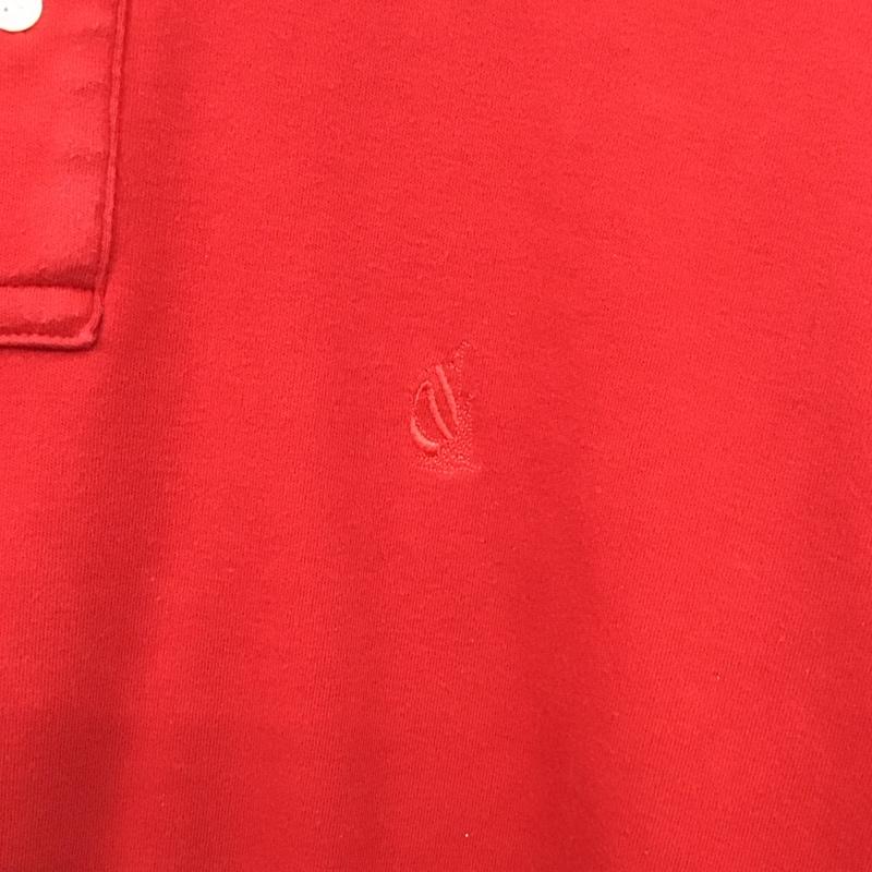 ノーティカ NAUTICA ポロシャツ 半袖 半袖ポロシャツ 半袖カットソー カラーシャツ M ロゴ、文字 赤 / レッド / メンズ USED 古着 中古 10129516