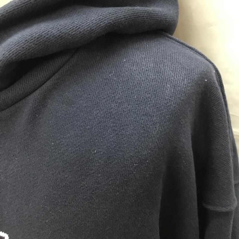ノーティカ NAUTICA パーカー 長袖 長袖パーカー フード付きパーカー プリントスウェット トレーナー XL ロゴ、文字 紺 / ネイビー / メンズ USED 古着 中古 10114792