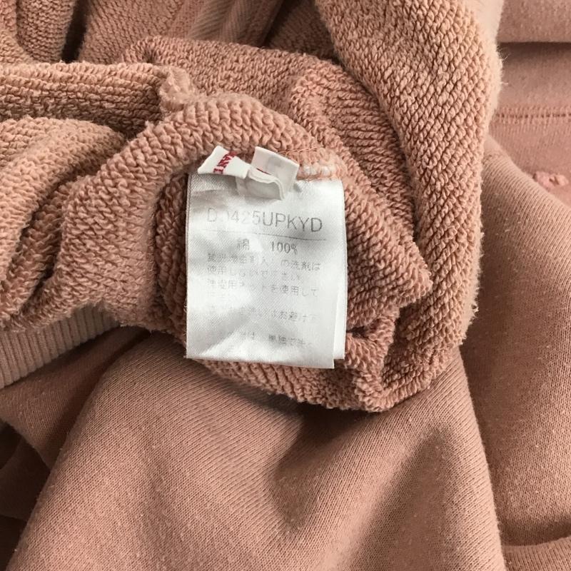 パパス PAPAS パーカー 長袖 L ロゴ、文字 桃 / ピンク / メンズ USED 古着 中古 10123501