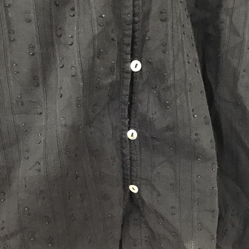ザラ ZARA シャツ、ブラウス 長袖 L 無地 黒 / ブラック / レディース USED 古着 中古 10132009