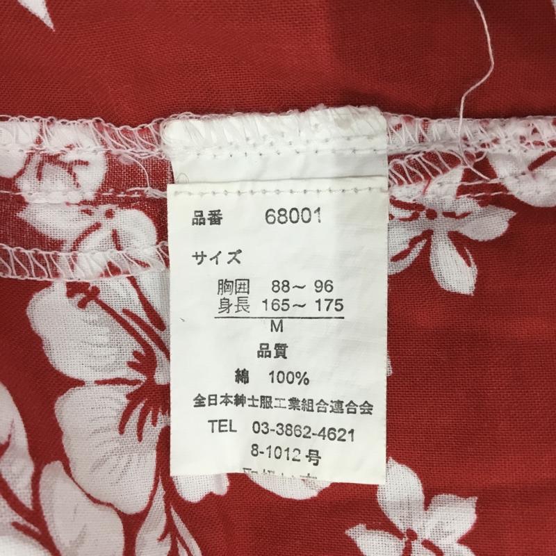 古着 USED シャツ、ブラウス 半袖 半袖シャツ カラーシャツ 半袖カットソー アロハシャツ 4L 総柄 X 花柄 白 / ホワイト / X 赤 / レッド /  メンズ USED 古着 中古 10108538