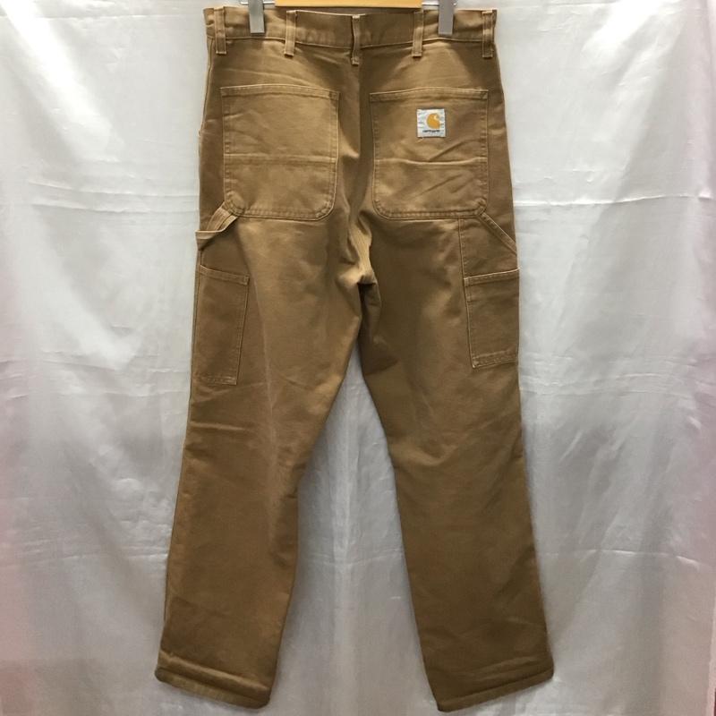 カーハート Carhartt パンツ ワークパンツ、ペインターパンツ ワークパンツ ワイドパンツ カジュアルパンツ 32インチ ロゴ、文字 ベージュ / ベージュ / メンズ USED 古着 中古 10116345
