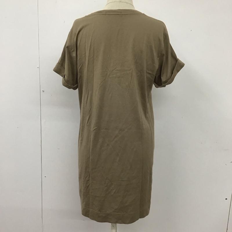 バーバリーロンドン Burberry London Tシャツ 半袖 半袖チュニック ロング丈カットソー プリントTシャツ 2 プリント ベージュ / ベージュ / レディース USED 古着 中古 10115174