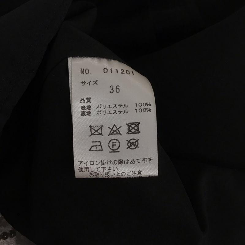 トランテアンソンドゥモード 31 Sons de mode シャツ、ブラウス 半袖 ノースリーブカットソー ノーカラーシャツ プルオーバー 36 無地 黒 / ブラック / レディース USED 古着 中古 10127469