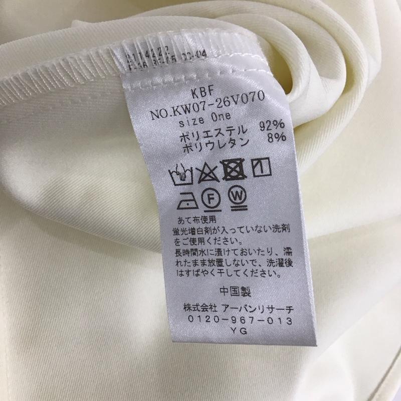 ケービーエフ KBF ワンピース ロングスカート kw07-26v070 長袖ワンピース フレアスカート カジュアルワンピース 無地 白 / ホワイト / レディース USED 古着 中古 10107722