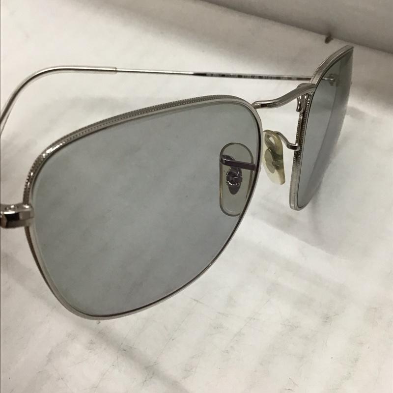 レイバン Ray-Ban めがね・サングラス めがね RB3857 FRANK カラーレンズ ケース付き 無地 銀 / シルバー / メンズ USED 古着 中古 10118205