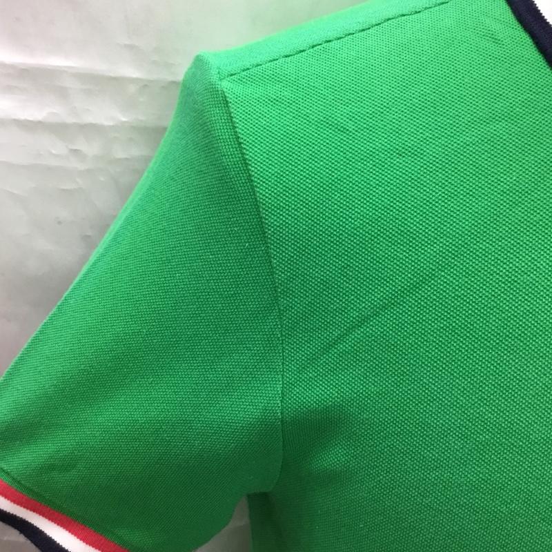 ラコステ LACOSTE ポロシャツ 半袖 半袖ポロシャツ カラーシャツ 半袖カットソー 3 ロゴ、文字 緑 / グリーン / メンズ USED 古着 中古 10109276