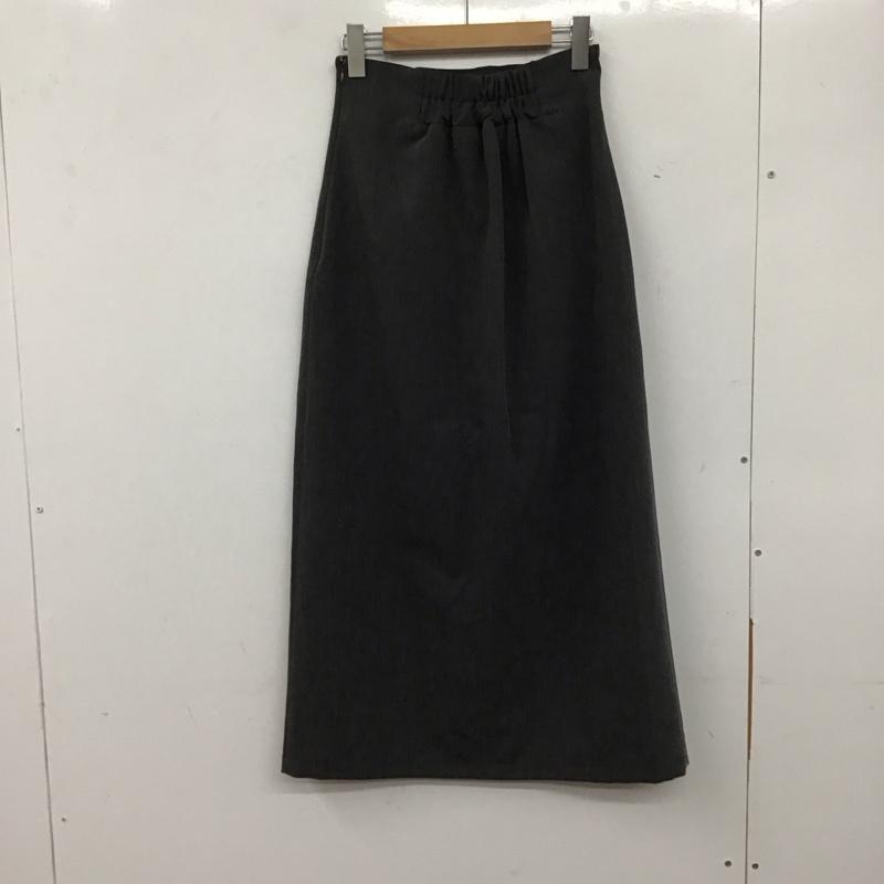 ナイスクラップ NICE CLAUP スカート ロングスカート FREE 無地 灰 / グレー / レディース USED 古着 中古 10138062