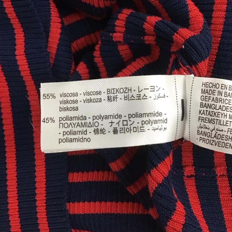 ザラ ZARA カットソー 半袖 ボーダー M ボーダー柄 マルチカラー / マルチカラー / レディース USED 古着 中古 10149091