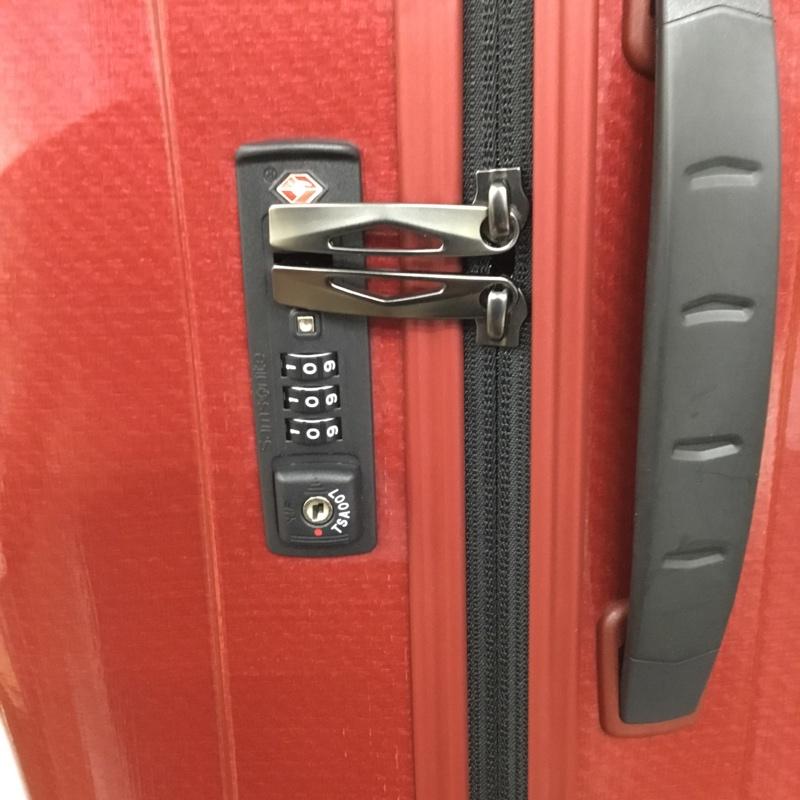 サムソナイト Samsonite スーツケース、トランク スーツケース、トランク 73351 コスモライト COSMOLITE 94L 箱有 ロゴ、文字 赤 / レッド / メンズ USED 古着 中古 10128356