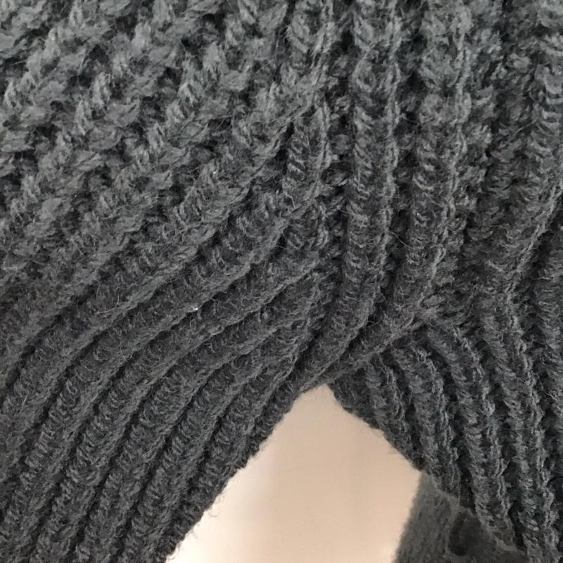 ザラ ZARA ワンピース ミニスカート 2142 177 485 チュニック 長袖 ニット M 無地 チャコールグレー / チャコールグレー / レディース USED 古着 中古 10119616