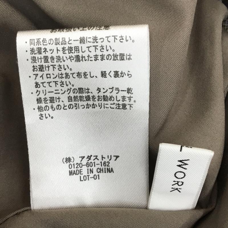 グローバルワーク GLOBAL WORK スカート ロングスカート S チェック 茶 / ブラウン / レディース USED 古着 中古 10138074