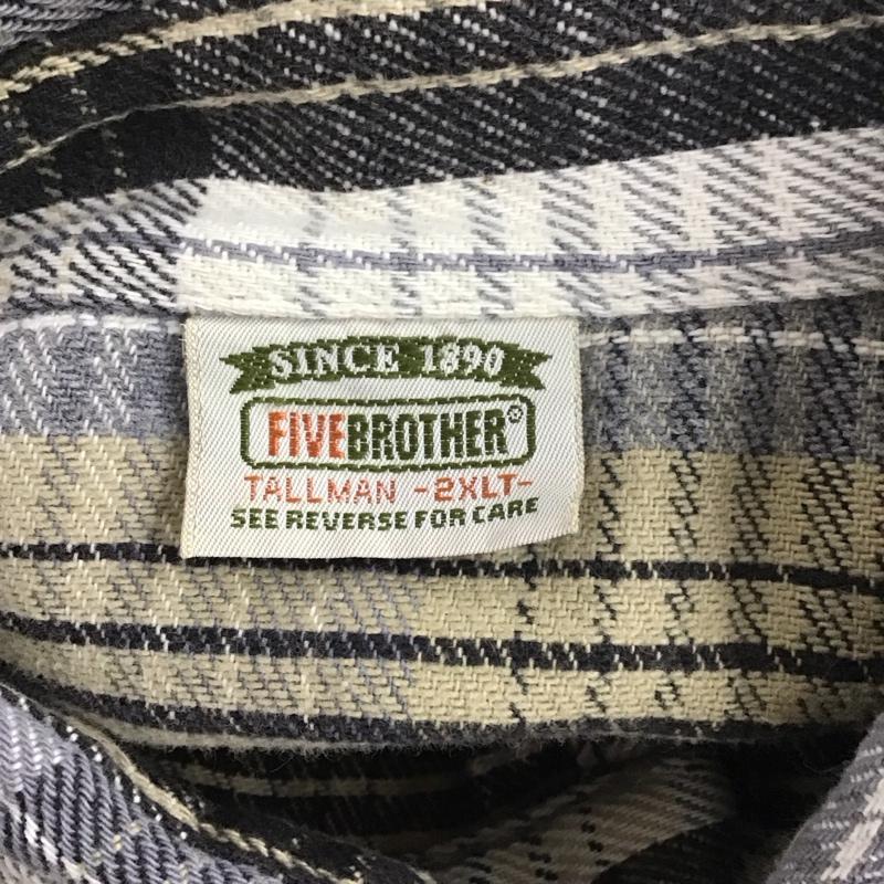 ファイブブラザー FIVE BROTHER シャツ、ブラウス 長袖 長袖シャツ チェックシャツ カラーシャツ 90s チェック マルチカラー / マルチカラー / メンズ USED 古着 中古 10127952