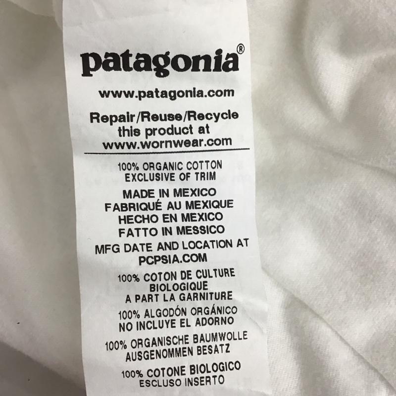 パタゴニア patagonia Tシャツ 半袖 半袖カットソー プリントTシャツ クルーネックカットソー M プリント 白 / ホワイト / メンズ USED 古着 中古 10123763