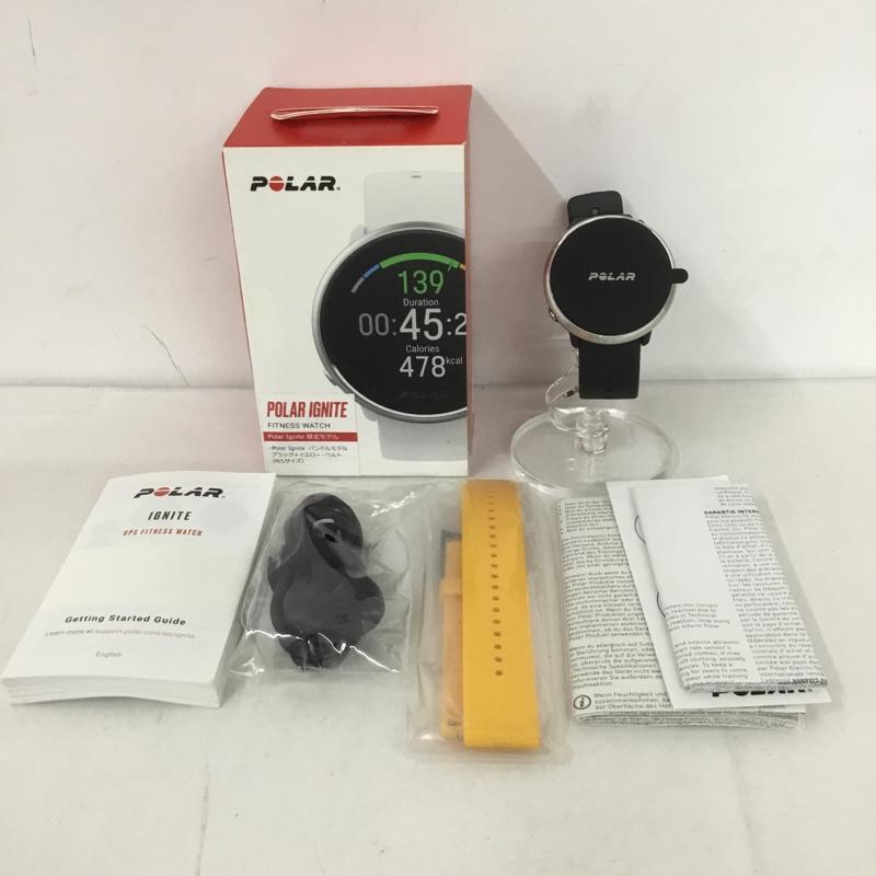 ポーラー POLAR 腕時計 デジタル J2019003 フィットネスウォッチ スマートウォッチ 箱有 無地 黒 / ブラック / メンズ USED 古着 中古 10127497