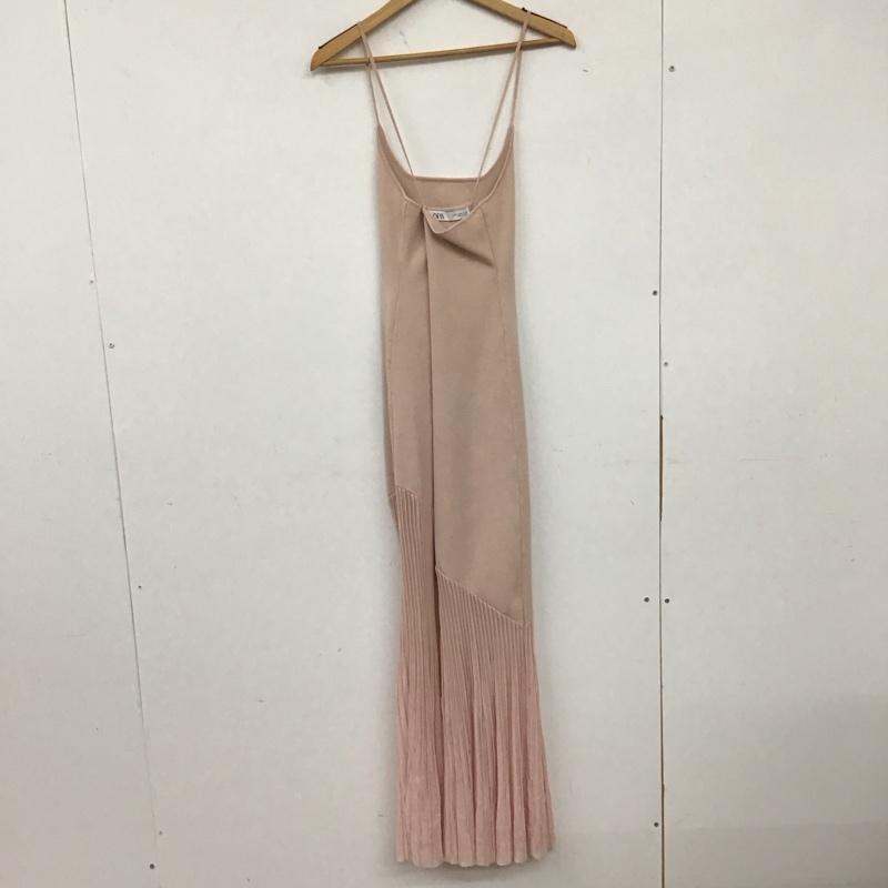 ザラ ZARA ワンピース ロングスカート ノースリーブワンピース ロングスカート タイトスカート M 無地 桃 / ピンク / レディース USED 古着 中古 10134317