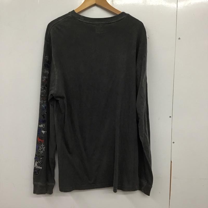 シュプリーム Supreme カットソー 長袖 23SS 葵産業刺繍グラフィック長袖Tシャツ 長袖カットソー プリントTシャツ M 刺繍 黒 / ブラック / メンズ USED 古着 中古 10137262