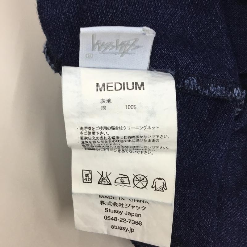ステューシー STUSSY ポロシャツ 半袖 M 無地 インディゴ / インディゴ / メンズ USED 古着 中古 10113444