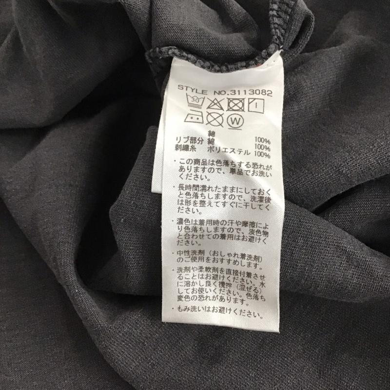 ショット schott Tシャツ 半袖 半袖カットソー プリントTシャツ クルーネックカットソー M ロゴ、文字 ダークグレー / ダークグレー / メンズ USED 古着 中古 10146050