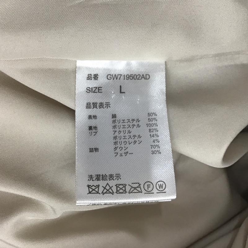 グローバルワーク GLOBAL WORK ジャケット、上着 ダウンジャケット GW719502AD ダウンジャケット L 無地 ベージュ / ベージュ / レディース USED 古着 中古 10130295