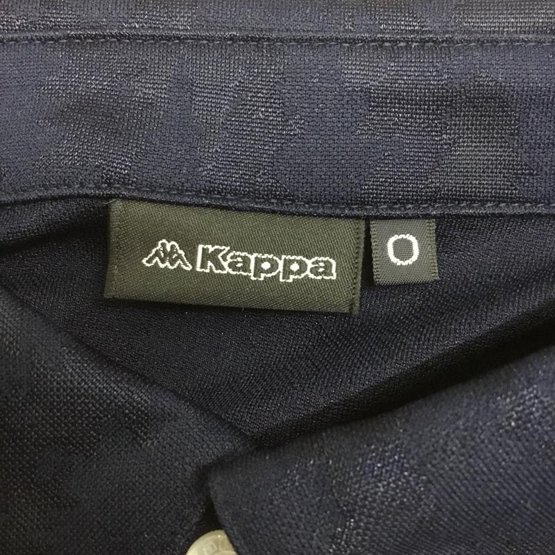 カッパ Kappa ポロシャツ 長袖 KG952LS43 ボタンダウン ゴルフウェア タグ付き ワンポイント 紺 / ネイビー / メンズ USED 古着 中古 10135700