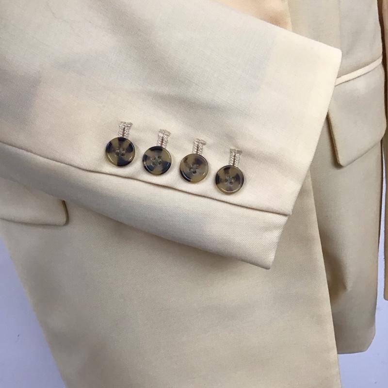 スローバイスライ THROW by SLY ジャケット、上着 ジャケット、ブレザー 030DS030-1680 BOXY TAIOR JK ダブルテーラージャケット 1 無地 黄 / イエロー / レディース USED 古着 中古 10117384