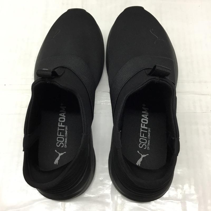 プーマ PUMA スニーカー スニーカー 310658-01 プラウル 2 EASE IN 24.5cm 24.5cm ロゴ、文字 黒 / ブラック / レディース USED 古着 中古 10119094