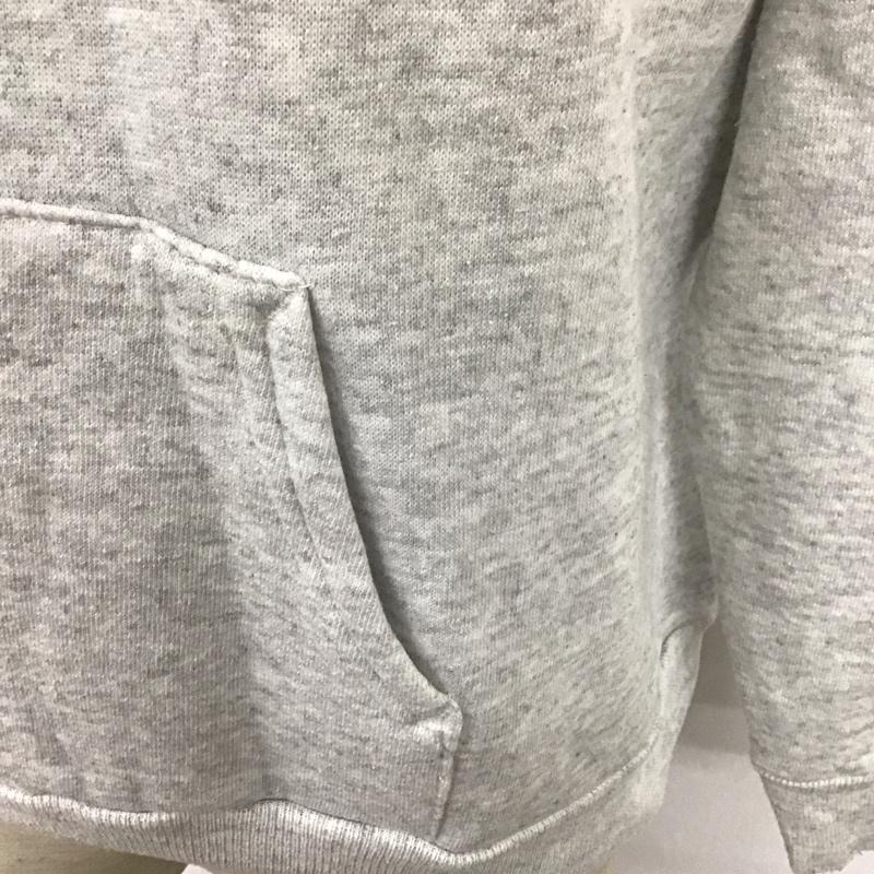 ヘインズ HANES パーカー 長袖 長袖パーカー フード付きパーカー プリントスウェット トレーナー M ロゴ、文字 灰 / グレー / メンズ USED 古着 中古 10108026