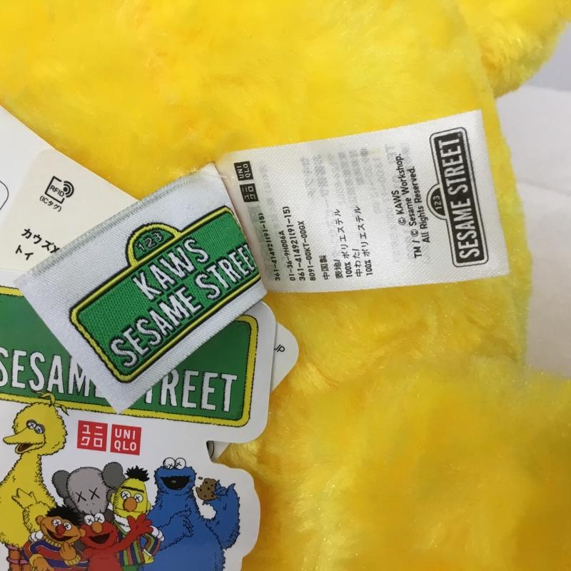 ユニクロ UNIQLO ファッション小物 ファッション小物 361-414921 KAWS x SESAME STREET ぬいぐるみ タグ付き ビッグバード キャラクター 黄 / イエロー / メンズ USED 古着 中古 10131792