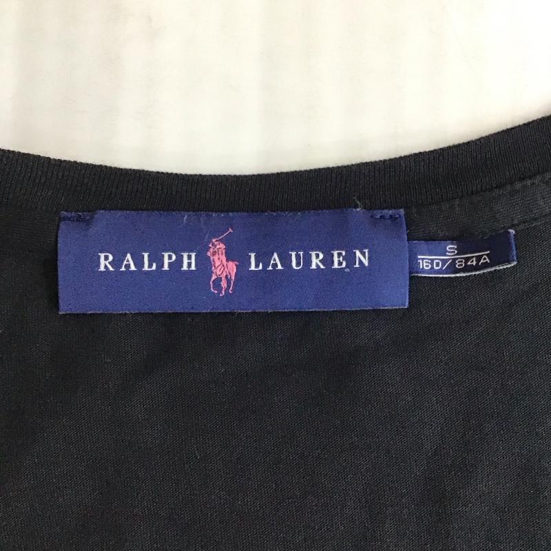 ラルフローレン RALPHLAUREN Tシャツ 長袖 ビッグポニー S プリント 黒 / ブラック / レディース USED 古着 中古 10114443