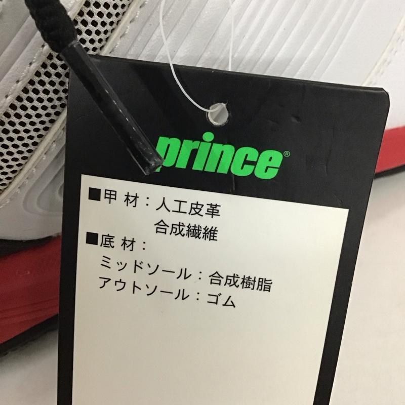 プリンス Prince カジュアルシューズ カジュアルシューズ DPS814 オールコート用 テニス 24.0cm 無地 白 / ホワイト / X 黒 / ブラック / X 赤 / レッド / レディース USED 古着 中古 10135407