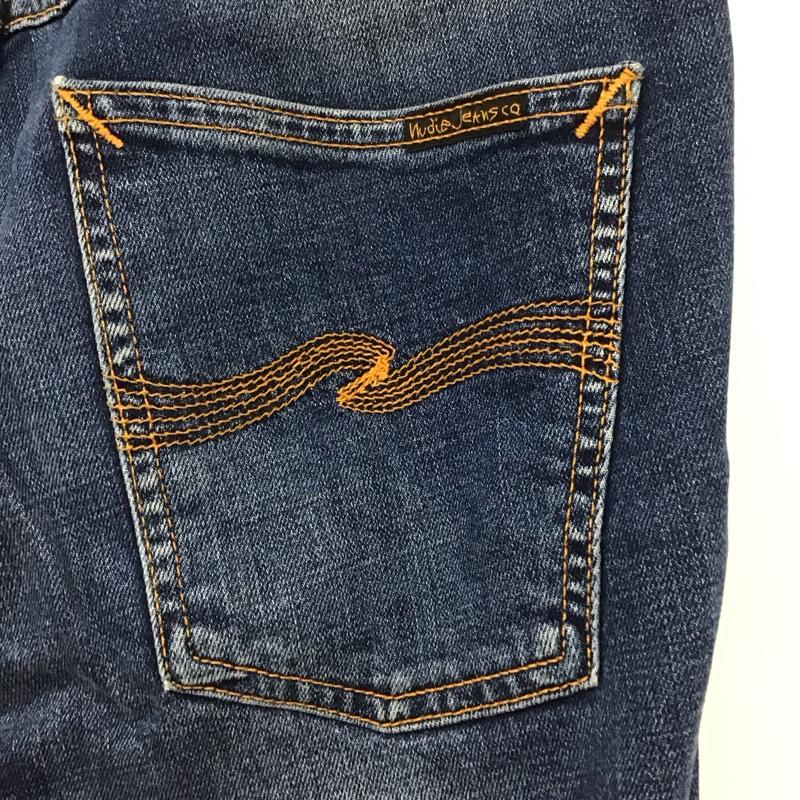 ヌーディージーンズ Nudie Jeans パンツ デニム、ジーンズ デニムパンツ スリムパンツ カジュアルパンツ ストレッチパンツ 30インチ 無地 インディゴ / インディゴ / メンズ USED 古着 中古 10132139