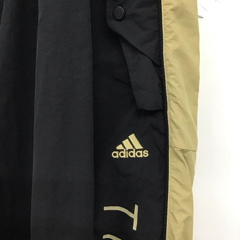 アディダス adidas ボトムス ボトムス HM2692 ウーブンパンツ ウインドロングパンツ ナイロンパンツ 2XL ロゴ、文字 黒 / ブラック / X ベージュ / ベージュ / メンズ USED 古着 中古 10139500
