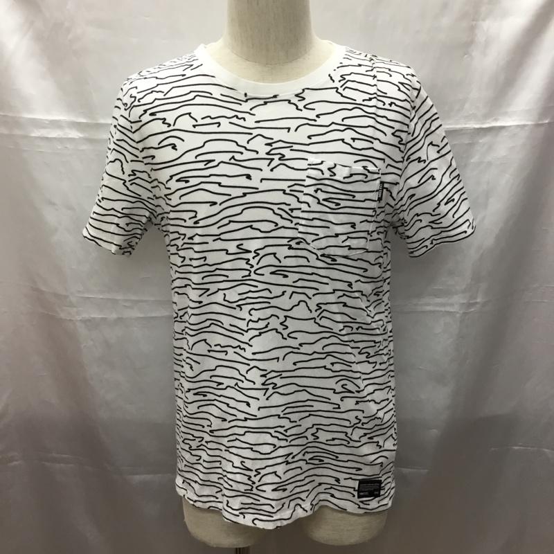ナイキ NIKE Tシャツ 半袖 半袖カットソー プリントTシャツ クルーネックカットソー スポーツウェア M プリント 白 / ホワイト / X 黒 / ブラック / メンズ USED 古着 中古 10109462