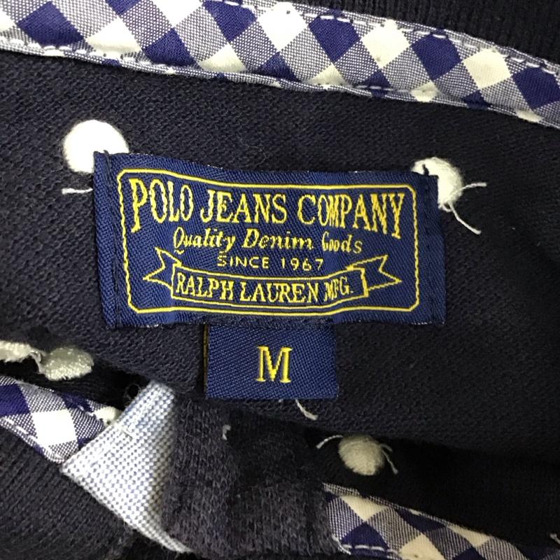 ポロジーンズカンパニー POLO JEANS COMPANY ポロシャツ 半袖 半袖ポロシャツ 半袖カットソー カラーシャツ M ドット 紺 / ネイビー / レディース USED 古着 中古 10115920