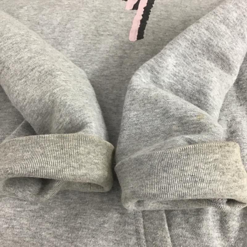 ステューシー STUSSY パーカー 長袖 長袖パーカー プルオーバーパーカー スウェット L ロゴ、文字 灰 / グレー / メンズ USED 古着 中古 10133973