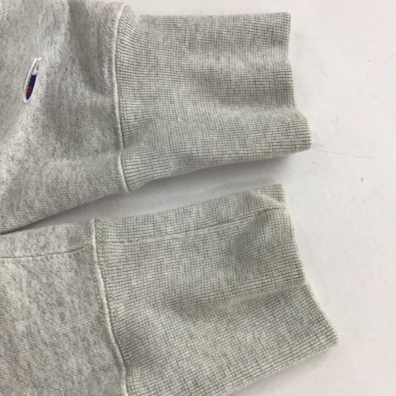 チャンピオン Champion パーカー 長袖 c8-h104 ジップパーカー スウェットパーカー S 無地 灰 / グレー / メンズ USED 古着 中古 10131370
