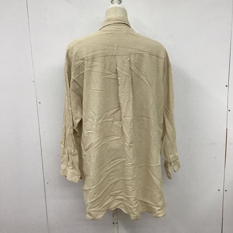 ローリーズファーム LOWRYS FARM シャツ、ブラウス 長袖 長袖シャツ 無地シャツ カラーシャツ FREE 無地 ベージュ / ベージュ / レディース USED 古着 中古 10127377