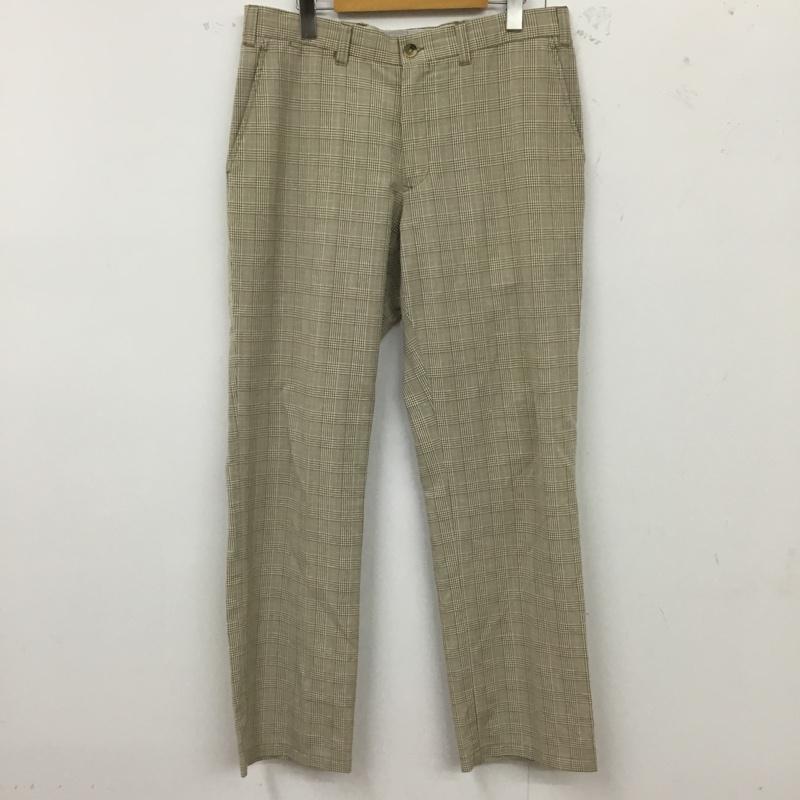 トミーヒルフィガー TOMMY HILFIGER パンツ スラックス スラックスパンツ ワイドパンツ カジュアルパンツ チェックパンツ 34 チェック 茶 / ブラウン /  メンズ USED 古着 中古 10122319