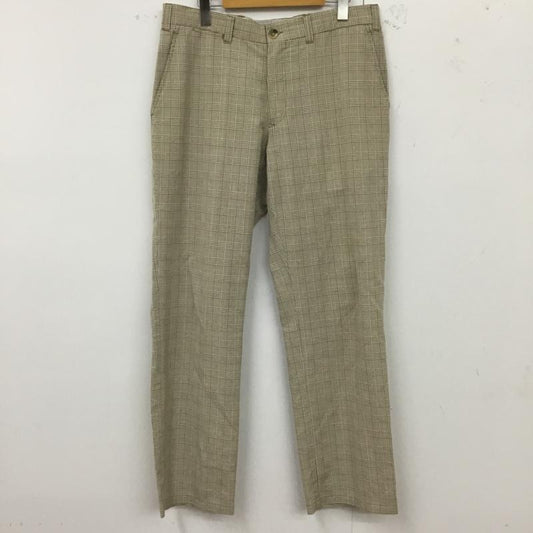 トミーヒルフィガー TOMMY HILFIGER パンツ スラックス スラックスパンツ ワイドパンツ カジュアルパンツ チェックパンツ 34 チェック 茶 / ブラウン /  メンズ USED 古着 中古 10122319