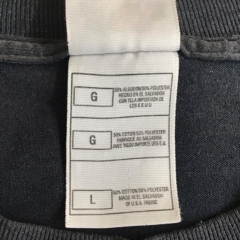 フルーツオブザルーム FRUIT OF THE LOOM Tシャツ 半袖 半袖カットソー プリントTシャツ クルーネックカットソー 古着 L ロゴ、文字 黒 / ブラック / メンズ USED 古着 中古 10115328