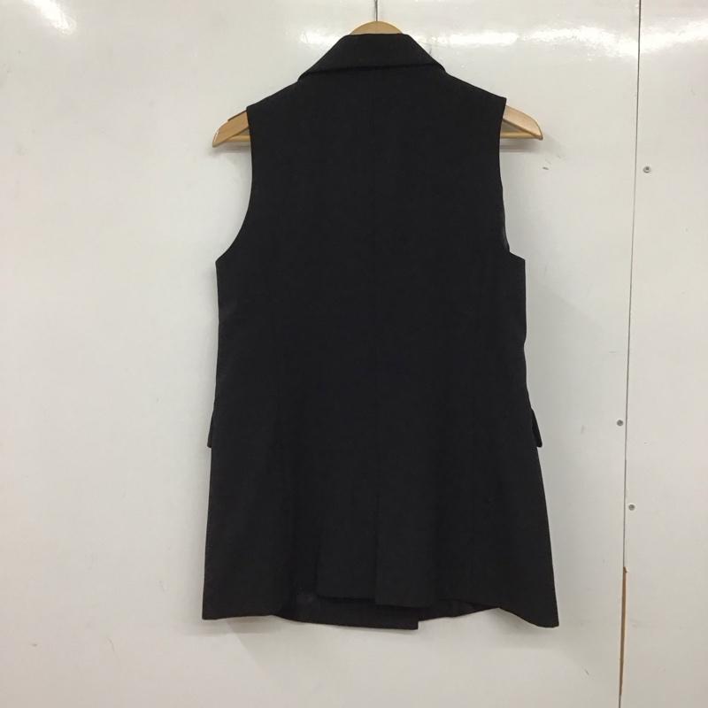 ザラ ZARA ベスト ベスト M 無地 黒 / ブラック / レディース USED 古着 中古 10136623
