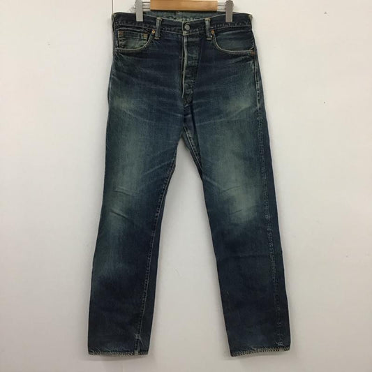 エヴィス EVISU パンツ デニム、ジーンズ デニムパンツ ストレートパンツ ワイドパンツ カジュアルパンツ 33インチ 無地 インディゴ / インディゴ /  メンズ USED 古着 中古 10124031