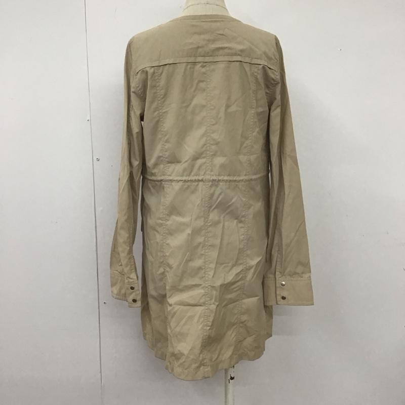 ナチュラルビューティーベーシック NATURAL BEAUTY BASIC ジャケット、上着 ジャケット、ブレザー 017-152224 ノーカラージャケット S 無地 ベージュ / ベージュ / レディース USED 古着 中古 10108606